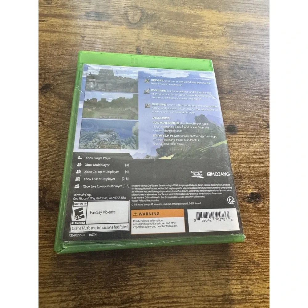 Minecraft‎ Starter Collection Xbox One Complete CIB Tested Includes Disc Mojang